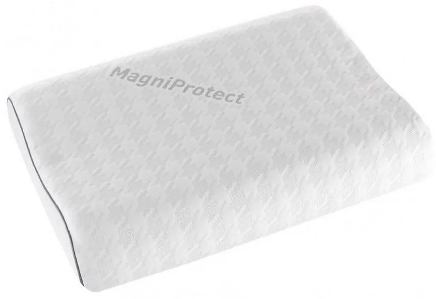 Μαξιλάρι Ύπνου Ανατομικό MagniProtect Wave White Magniflex 60x43 100% Memory Foam