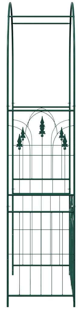 vidaXL Κήπος Αψίδα με κλειδαριά Πράσινο 102 x 50 x 218 εκ.