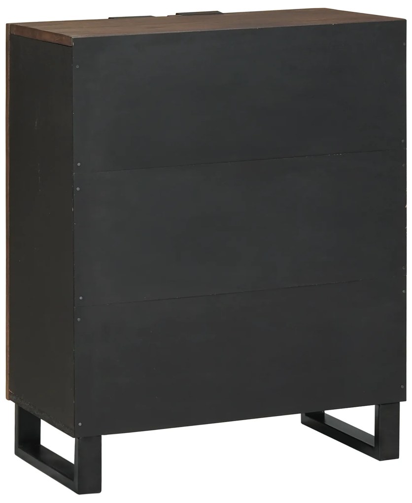 vidaXL Πλευρικό Ντουλάπι 60 x 33.5 x 75 εκ. από Στερεό Ξύλο Μάνγκο