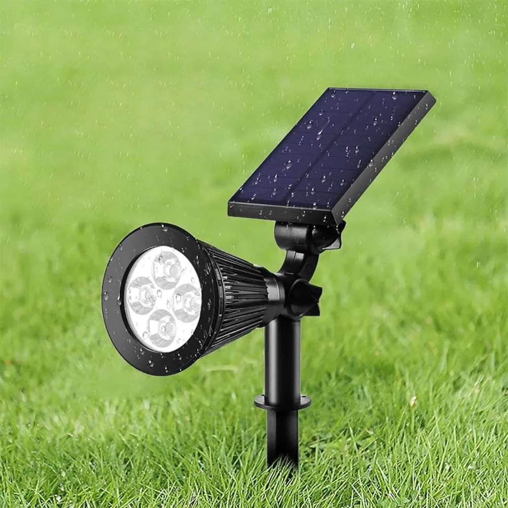 Amistad-LED 2W RGB Solar Spike Light in Black Color (80204910S)