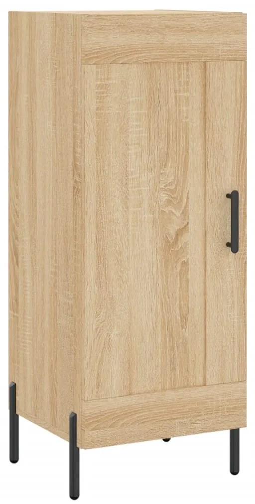 vidaXL Μπουφές Sonoma δρυς 34,5 x 34 x 180 εκ. από Επεξεργασμένο Ξύλο