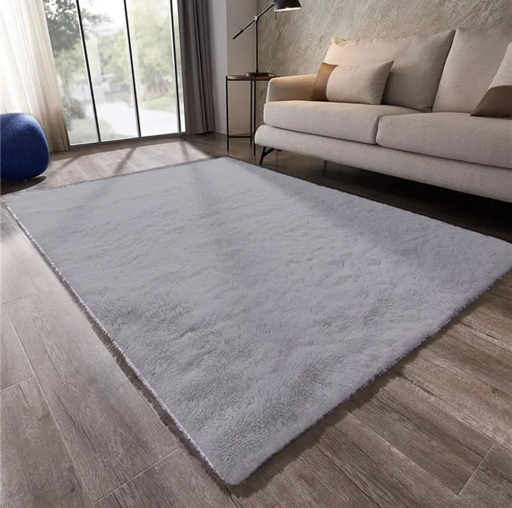 United Carpet Χαλί Shaggy/Γούνα 130x190 - FurX Γκρι