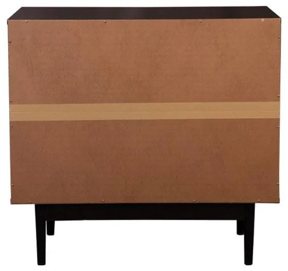 Συρταριέρα Brooklyn Fylliana Μαύρο - Φυσικο 80x40x75 εκ. 80x40x75 εκ.