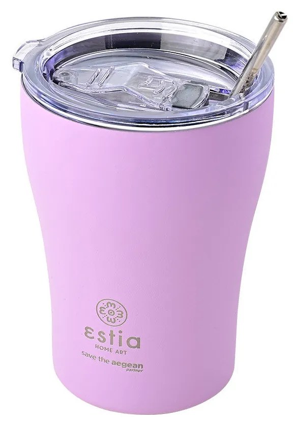 Ποτήρι Θερμός Coffee Mug Save The Aegean Lavender Purple 350ml - Estia