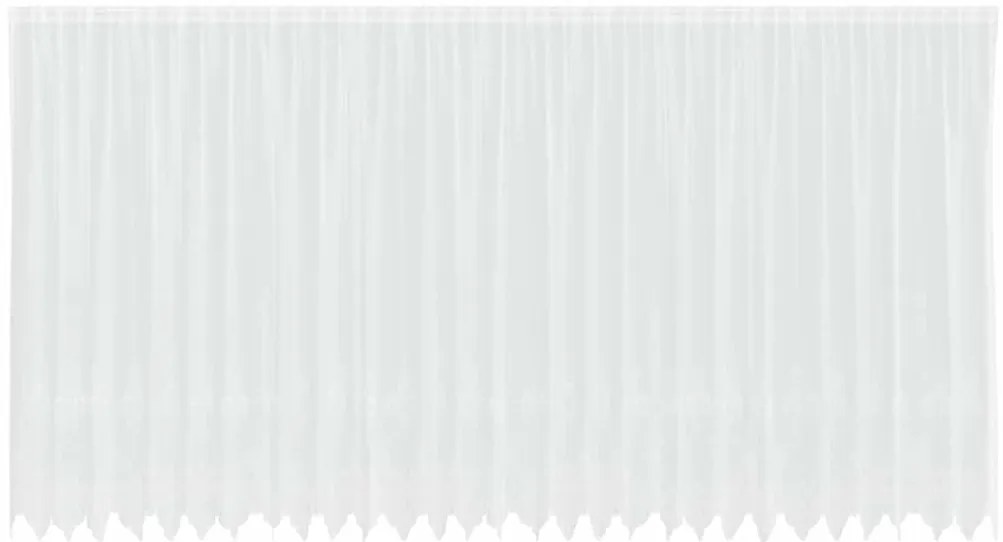vidaXL Κουρτίνες με κουρτίνες Λευκό 500x100cm Πολυεστέρας