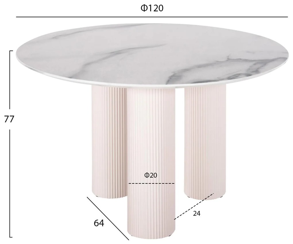 ΣΕΤ ΤΡΑΠΕΖΑΡΙΑ ΕΣΩΤ.ΧΩΡΟΥ 5ΤΜΧ ΤΡΑΠΕΖΙ DORIK & 4 ΠΟΛΥΘΡΟΝΕΣ WINON (ΓΚΡΙ)