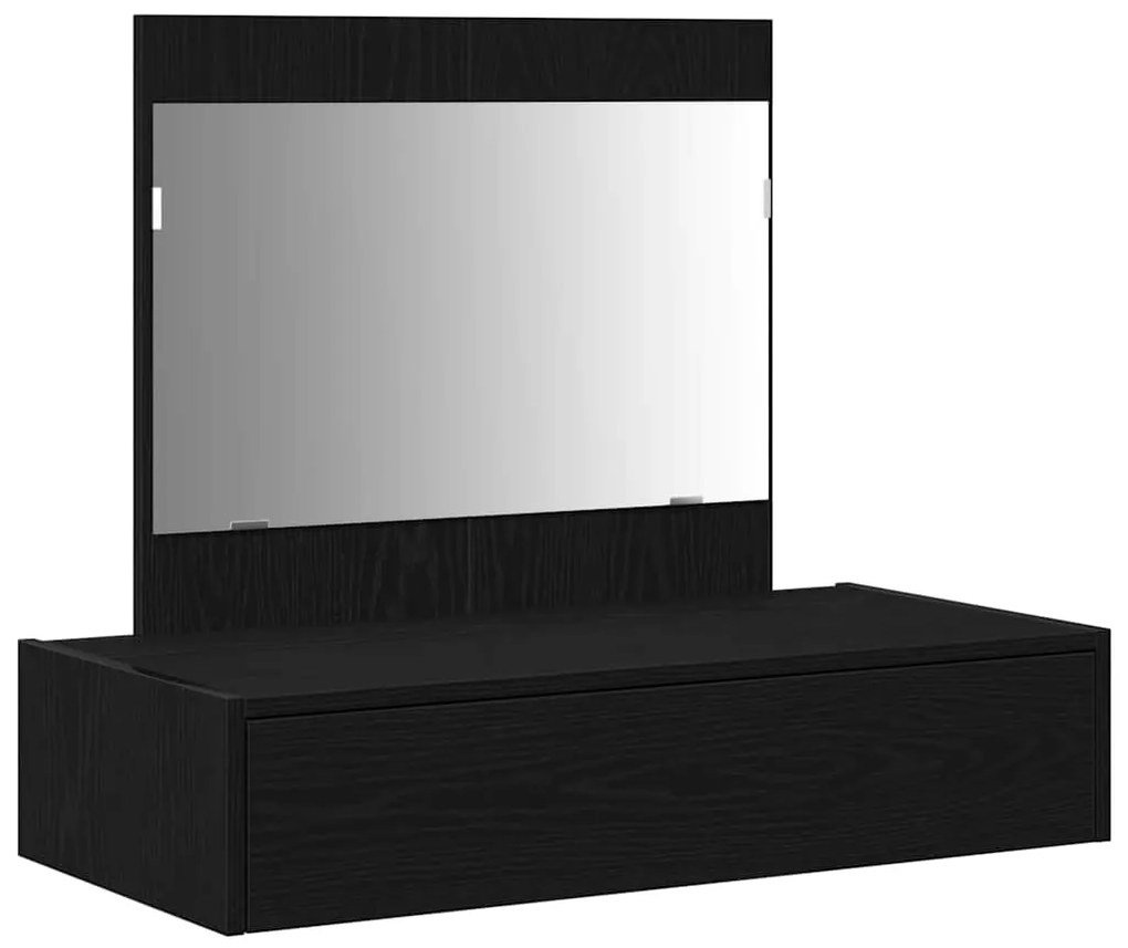 vidaXL Τραπέζι περιποίησης Μαύρο 83 x 40 x 70 εκ Επεξεργασμένο ξύλο