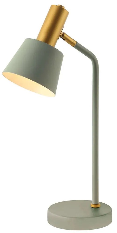 Φωτιστικό Επιτραπέζιο 20220 1xE14 Max 25W Grey Matt - Gold Matt Metal,Aluminum