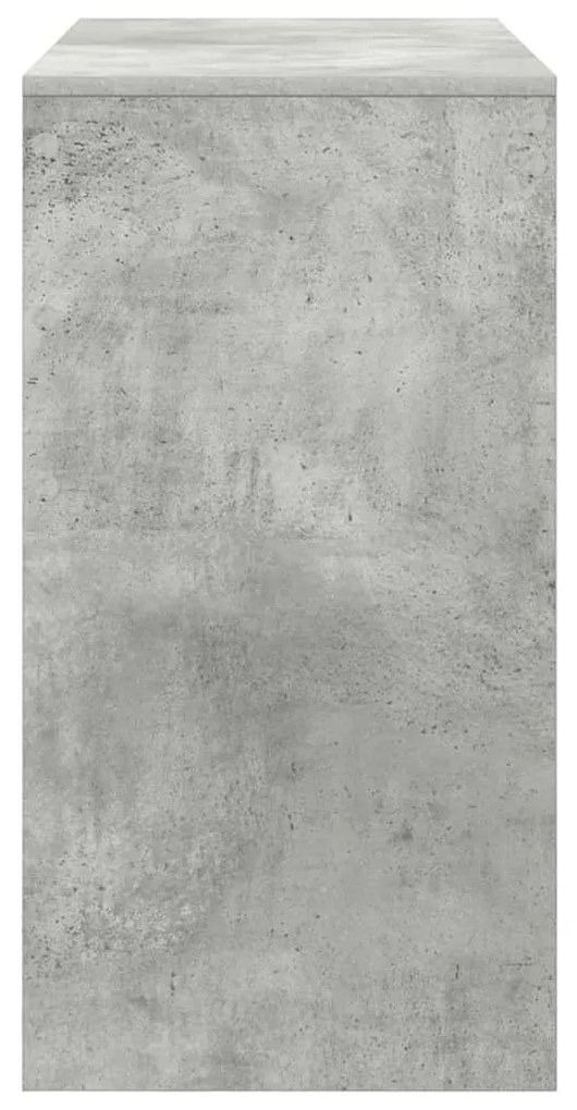 vidaXL Γραφείο Γκρι σκυροδέματος 90 x 40 x 76 εκ. Επεξεργασμένο ξύλο