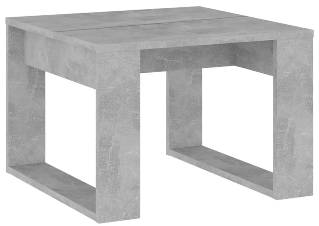 vidaXL Τραπέζι Βοηθητικό Γκρι Σκυρ. 50 x 50 x 35 εκ. από Επεξ. Ξύλο