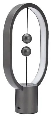 Designnest Heng Balance Mini Plastic Lamp Ellipse Διακοσμητική λάμπα με μαγνητικό διακόπτη Dark Grey-DH0098DG/HBLEMN-Γκρι DH0098DG/HBLEMN
