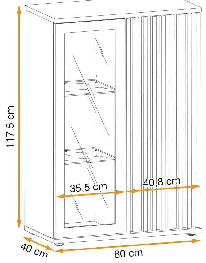 Swap XIX Σύνθεση Καφέ δρυς 280x180x40