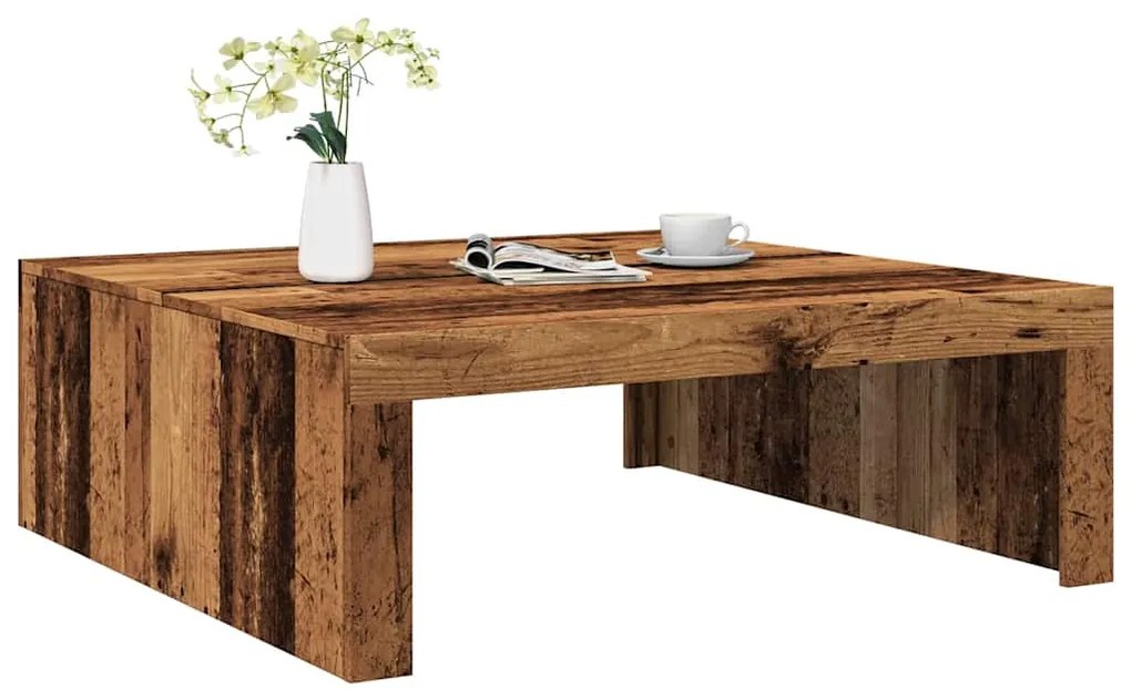 vidaXL Τραπεζάκι Σαλονιού Παλ. Ξύλο 100x100x35 εκ. από Επεξ. Ξύλο