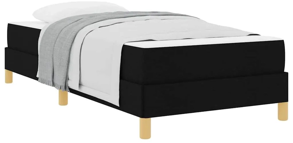 vidaXL Κρεβάτι με ελατήρια Μαύρο, Καφέ 80 x 200 cm
