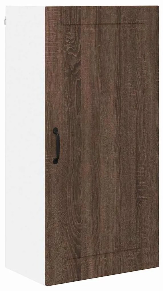 vidaXL Κρεμαστό ντουλάπι κουζίνας με ράφι Καφέ δρυς 50 x 31 x 100 εκ.