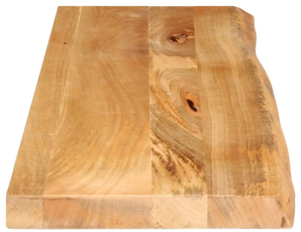 vidaXL Επιφάνεια Τραπεζιού 100x40x2,5 εκ. Live Edge Μασίφ Ξύλο Μάνγκο