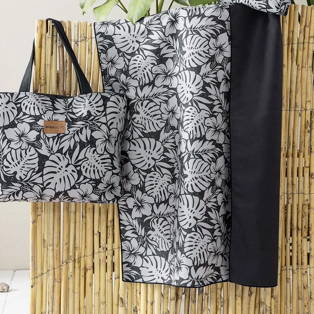 Πετσέτα Θαλάσσης Microfiber (90x160) 2 Όψεων Nima Tidal