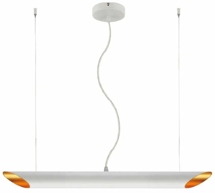 Φωτιστικό Οροφής Δίφωτο Aca Titan V362952PWG White Matt
