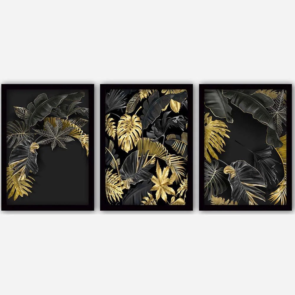 Κάδρα (Σετ 3Τμχ) 364LUL1436 35x45cm Multi Wallity Vertical Πλαστικό,Mdf