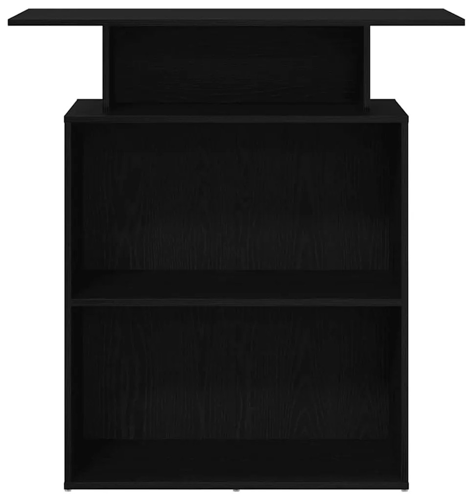 vidaXL Γραφείο υποδοχής Μαύρο 100x40x104 cm Κατασκευασμένο ξύλο