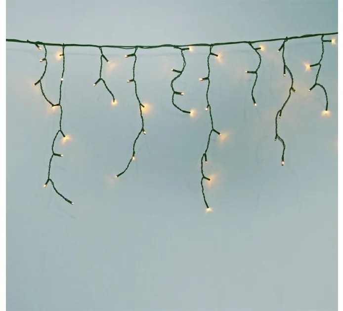 Λαμπάκια 100 LED Γιρλάντα Επεκτεινόμενα με Πρόγραμμα και Σταθερά χωρίς Τροφοδοσία Πράσινο Καλώδιο Θερμό Φως IP44 30-06100 Lumen- 30-06100