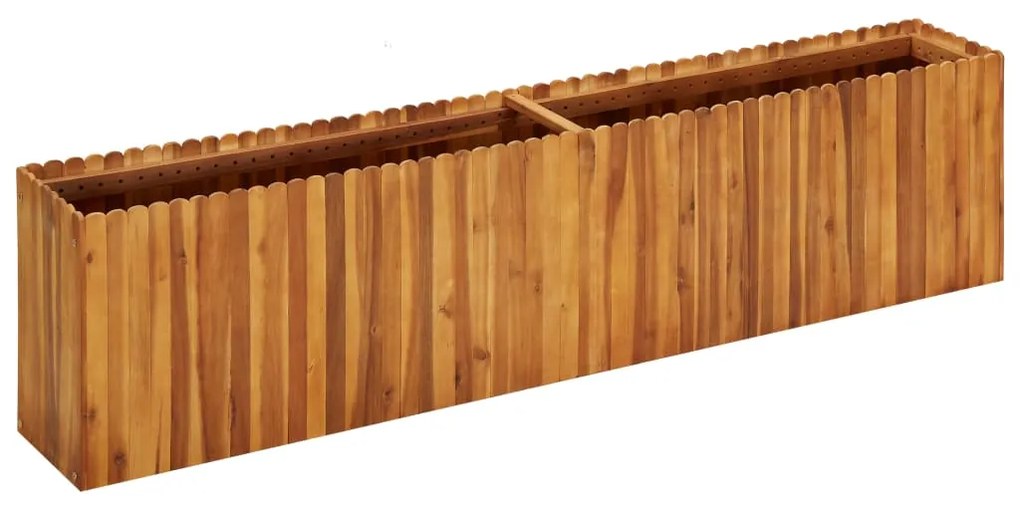 vidaXL Ζαρντινιέρα Υπερυψωμένη 200 x 30 x 50 εκ. Μασίφ Ξύλο Ακακίας