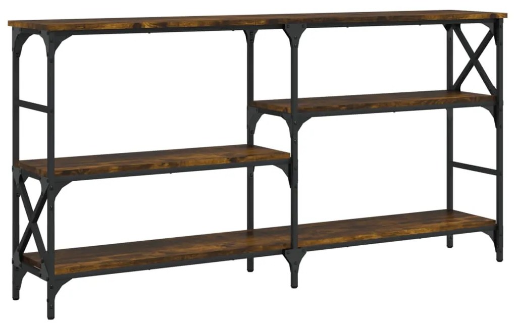 vidaXL Τραπέζι Κονσόλα Καπνιστή Δρυς 150 x 29 x 76,5 εκ. Επεξεργ. Ξύλο