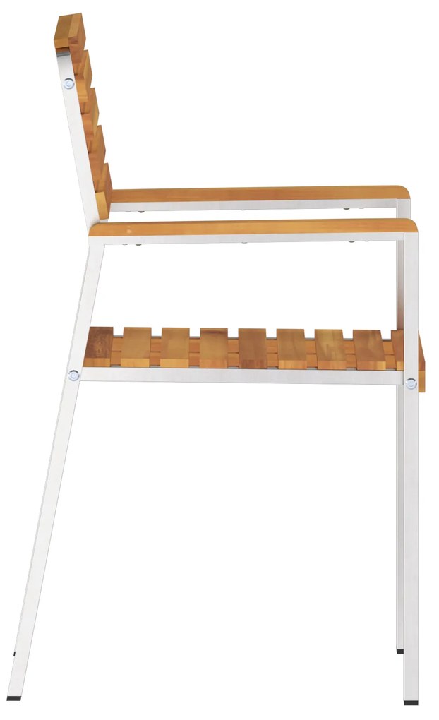vidaXL Καρέκλες Κήπου 8 τμχ 54.5x56x89 εκ. από Μασίφ Ξύλο Ακακίας