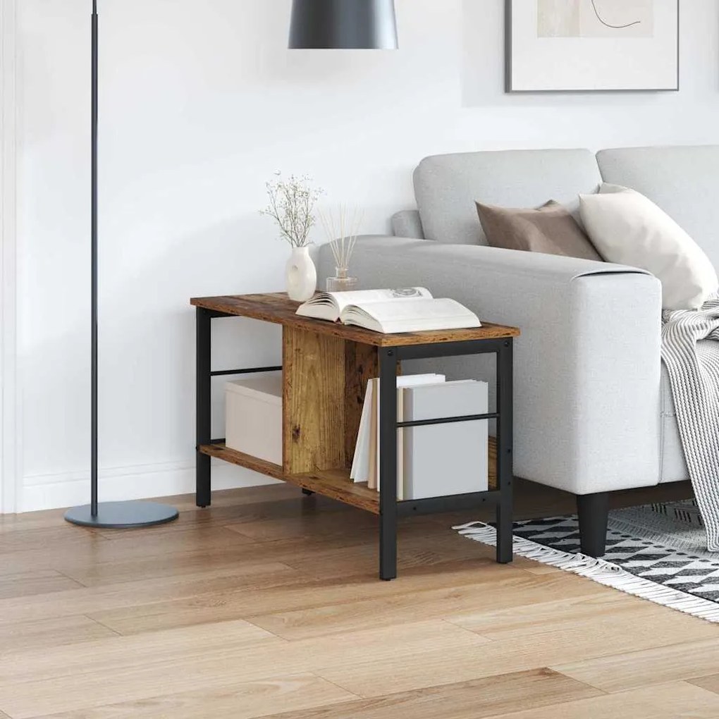 vidaXL Ράφι Βιβλίων Παλιό Ξύλο 82 x 32 x 47 εκ. Επεξεργασμένο ξύλο