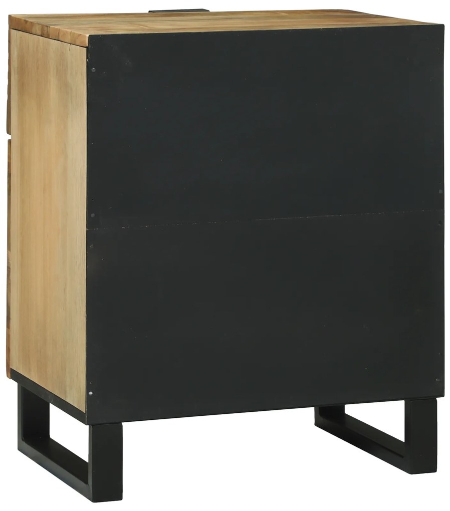 vidaXL Κομοδίνο 50x33x60 cm από Μασίφ Ξύλο Μάνγκο