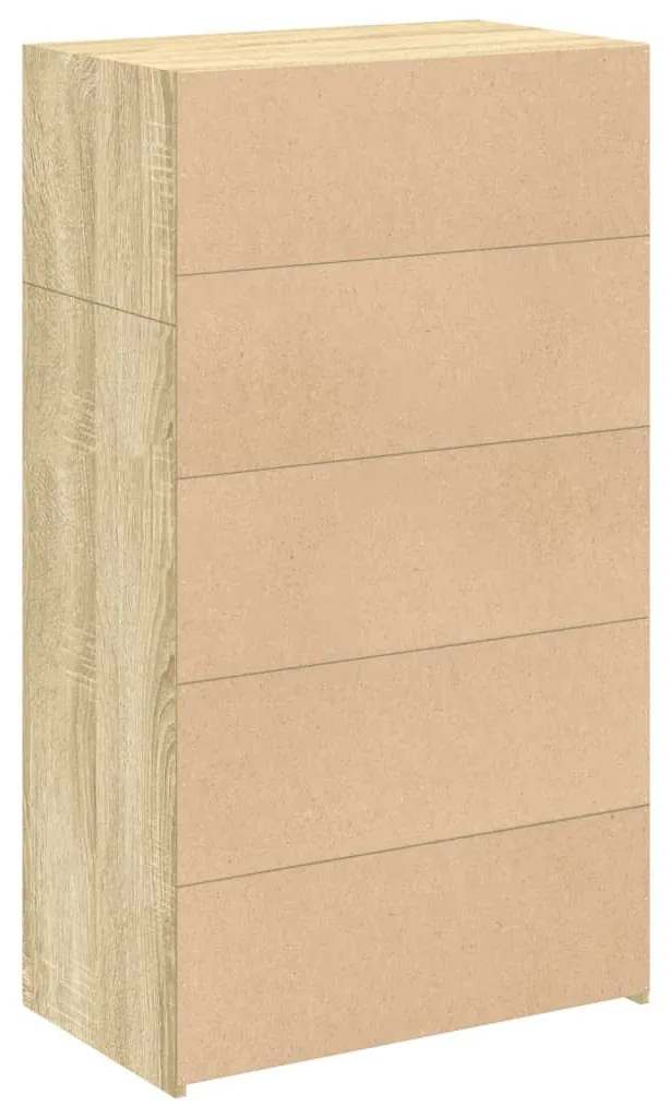 vidaXL Ντουλάπι Sonoma Δρυός 70x41x124 εκ. από Επεξεργασμένο Ξύλο