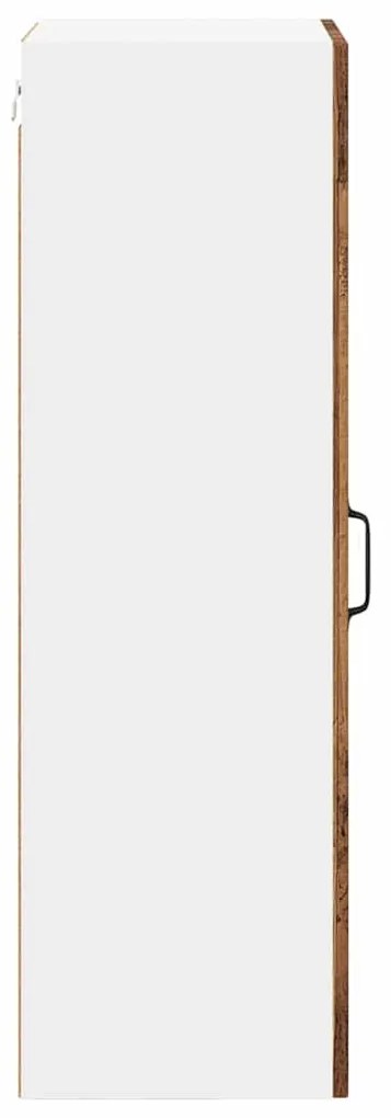 vidaXL Κρεμαστό ντουλάπι κουζίνας με ράφι Παλιό Ξύλο 40 x 31 x 100 εκ.