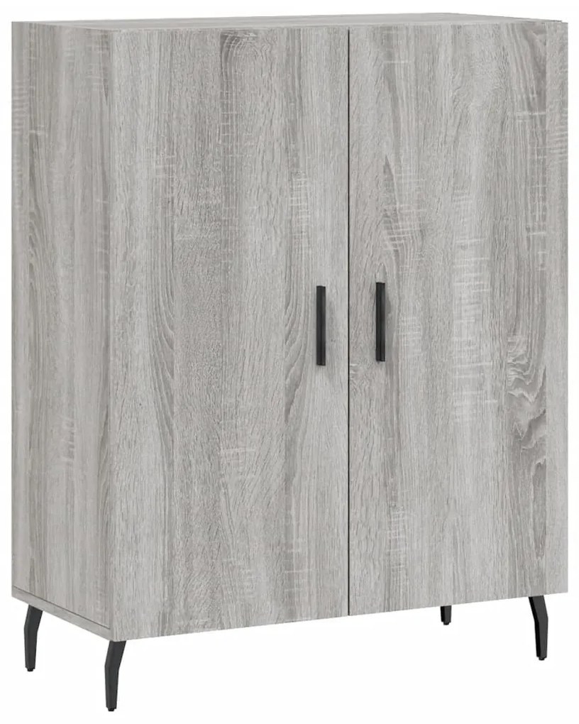 vidaXL Ντουλάπι Γκρι Sonoma 69,5 x 34 x 180 εκ. Επεξεργασμένο Ξύλο