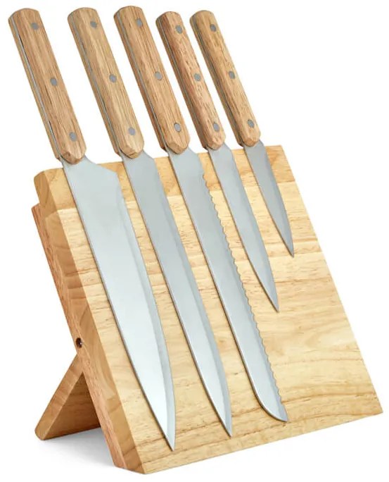 Μαγνητική βάση &amp; σετ μαχαίρια Livoo (MEC136), 5 τεμάχια