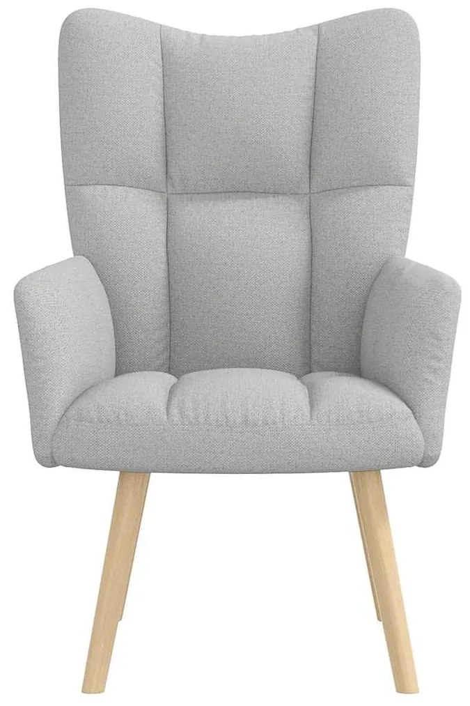 vidaXL Καρέκλα χαλάρωσης Cloud Grey Fabric