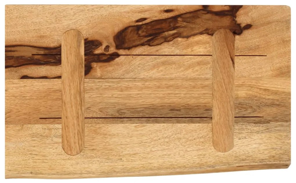 vidaXL Επιφάνεια Τραπεζιού 40x30x3,8 εκ. Live Edge Μασίφ Ξύλο Μάνγκο