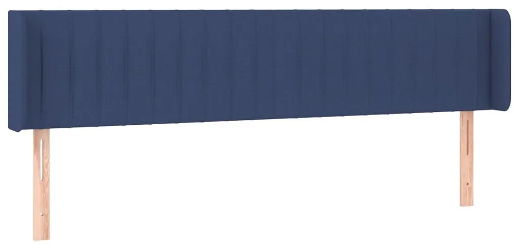 vidaXL Κεφαλάρι με Πτερύγια Μπλε 203x16x78/88 εκ. Υφασμάτινο