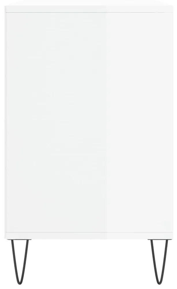 vidaXL Παπουτσοθήκη Γυαλιστερό Λευκό 102x36x60 εκ. Επεξεργασμένο Ξύλο