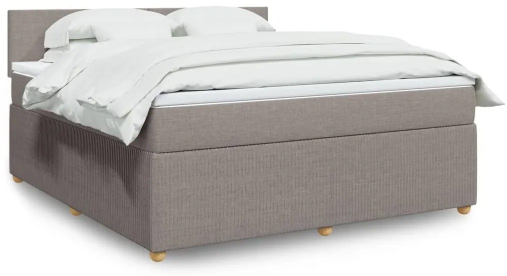 ΚΡΕΒΑΤΙ BOXSPRING ΜΕ ΣΤΡΩΜΑ TAUPE 180X200 ΕΚ. ΥΦΑΣΜΑΤΙΝΟ 3289832