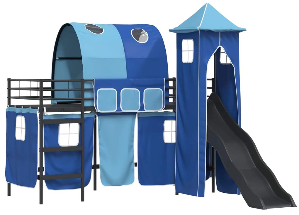 vidaXL Μαύρο και μπλε 99,5 x 190 εκ.