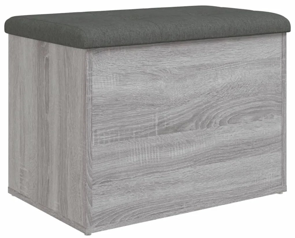 vidaXL Παγκάκι Αποθήκευσης Γκρι Sonoma 62x42x45 εκ. Επεξεργασμένο Ξύλο