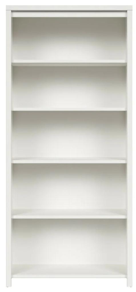 Βιβλιοθήκη Boston E110, 90x201x41cm, 54 kg, Άσπρο, Πλαστικοποιημένη μοριοσανίδα, Εντοιχισμένη, Πόδια: Πλαστικοποιημένη μοριοσανίδα, Ανοιχτό