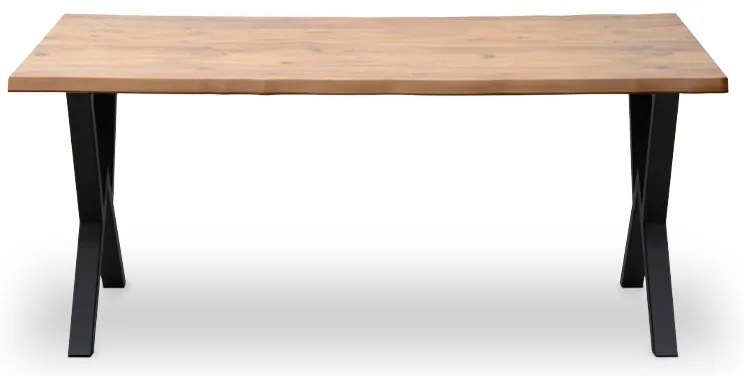 Τραπέζι Walter Megapap Mdf - μεταλλικό χρώμα ακακίας 140x80x75εκ.