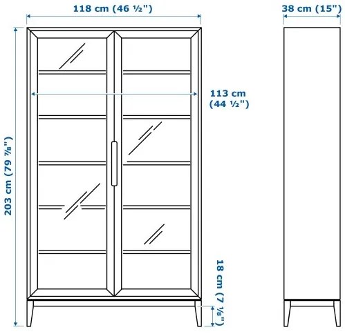 REGISSÖR ντουλάπι βιτρίνα 303.420.78