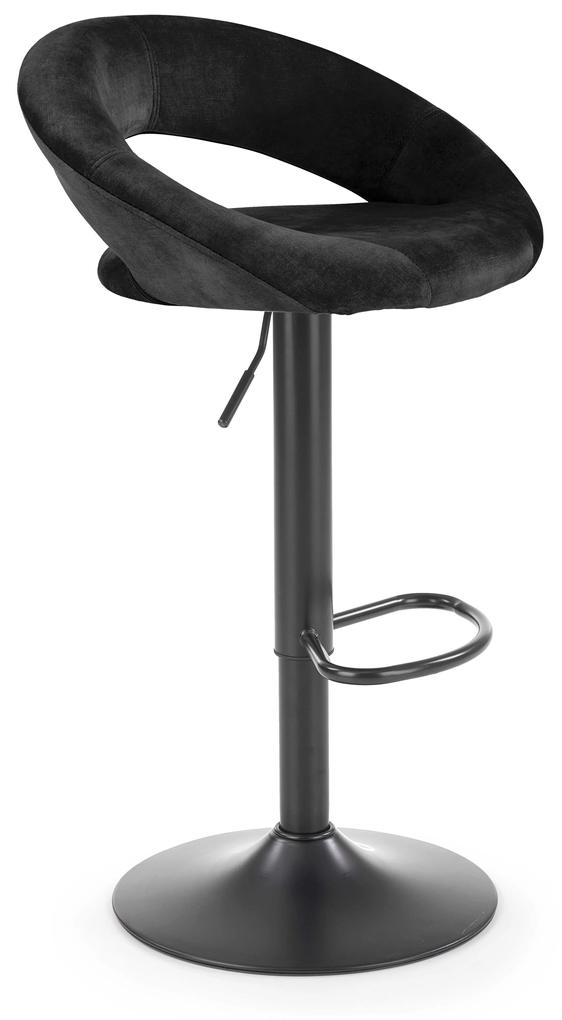 60-20765 H102 bar stool black DIOMMI V-CH-H/102-CZARNY, 1 Τεμάχιο