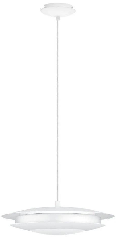 Φωτιστικό Οροφής Κρεμαστό Led Moneva-C 98041 White Eglo Metal, Plastic