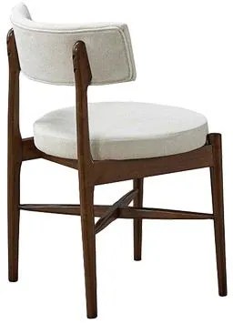Σετ Τραπεζαρίας Eleganza-Raud 7τεμ mdf σε καρυδί-εκρού απόχρωση 180x99x75.8εκ 180x99x75.8 εκ.