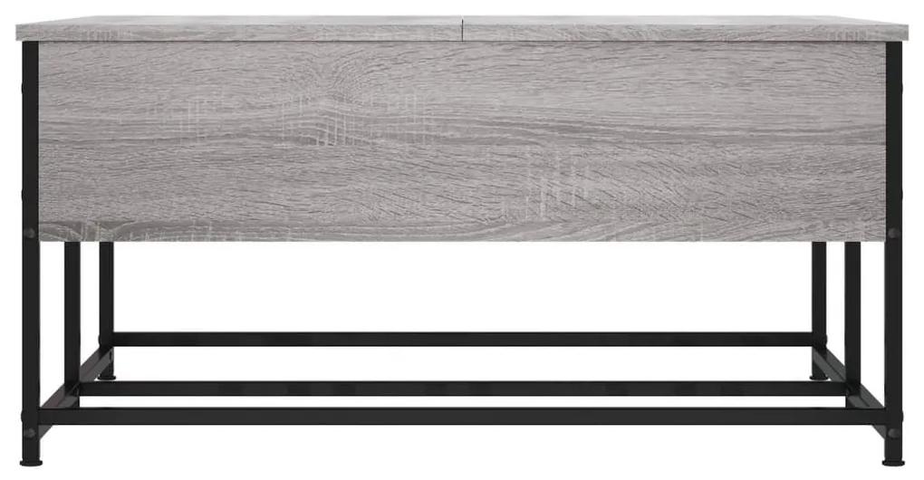 Τραπεζάκι Σαλονιού Γκρι Sonoma 80x80x40 εκ. Επεξεργασμένο Ξύλο - Γκρι
