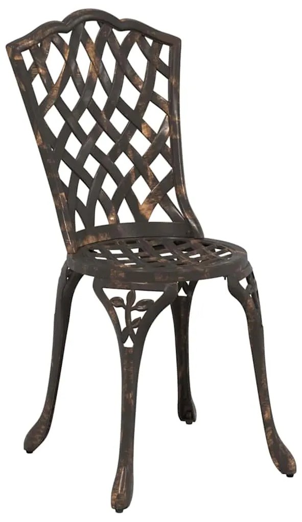 vidaXL Σετ Μπιστρό Κήπου 3 pcs Μπρονζέ Αλουμίνιο