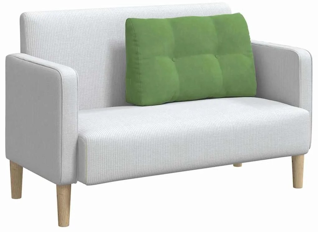 vidaXL Μαξιλάρι Πλάτης Ανοιχτό Πράσινο 80 x 24 x 50 εκ Βελούδο